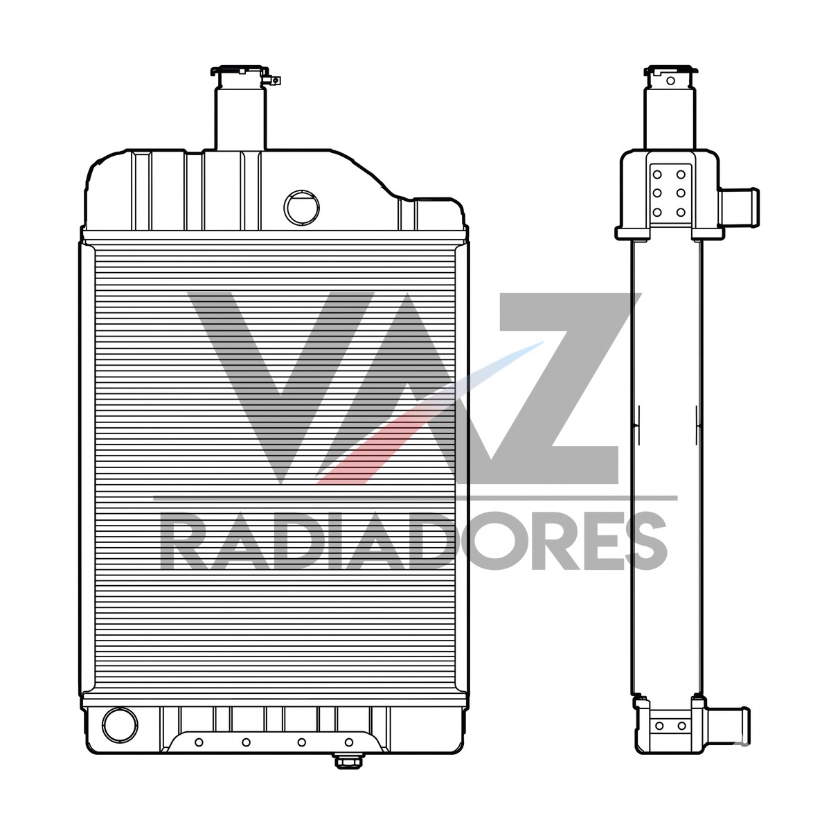 RADIADOR MF 265 / 275 / 285 / 295 2801211