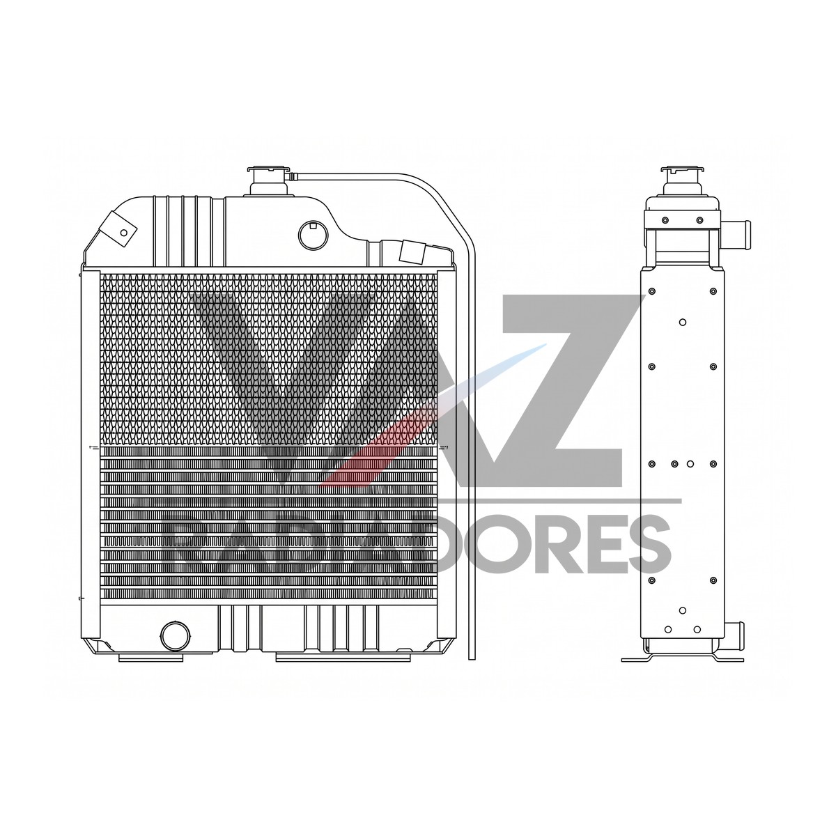 RADIADOR MF 250 / 265 / 275 / 283 067323T1