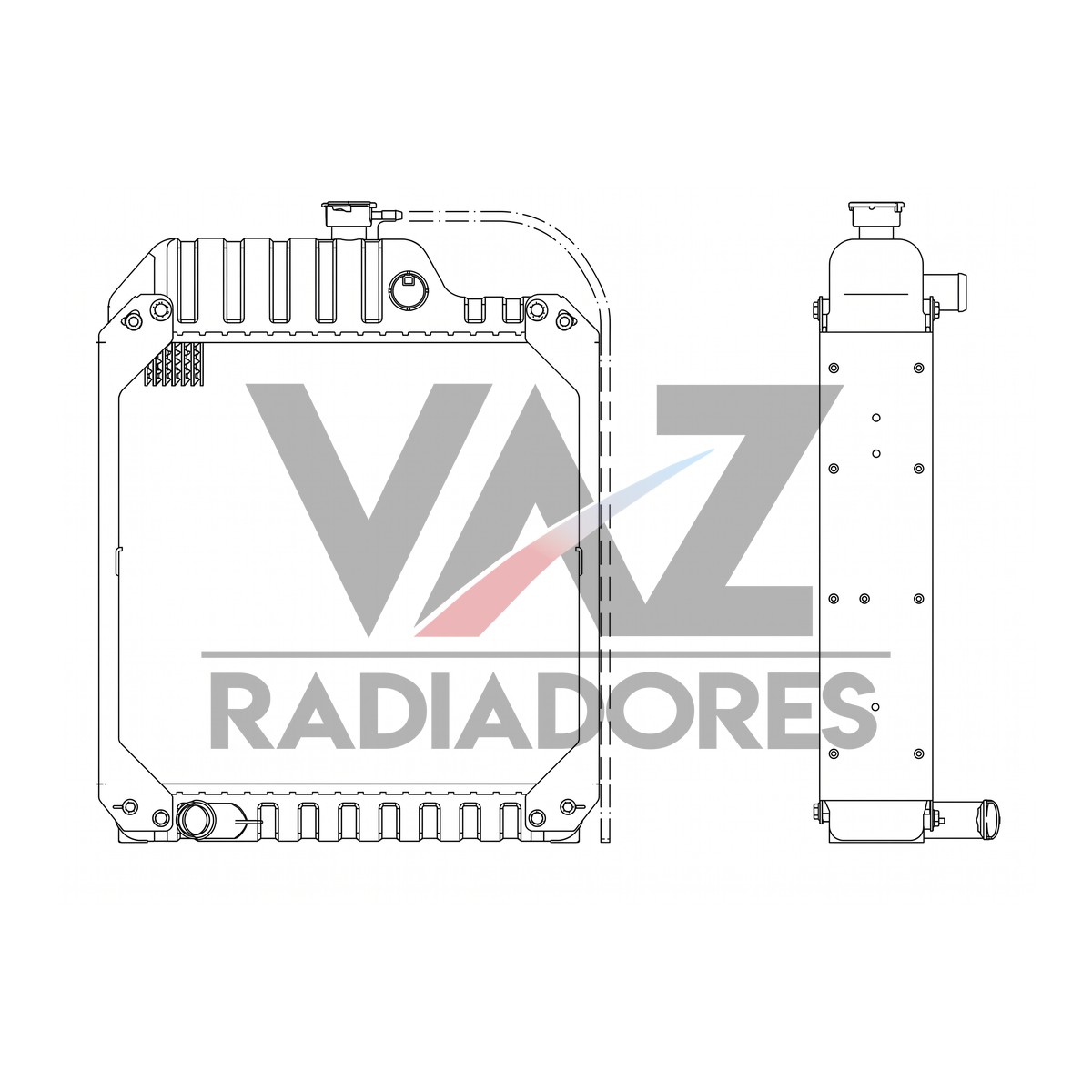 RADIADOR MF LINHA 4000 067327T1 / 067328T1