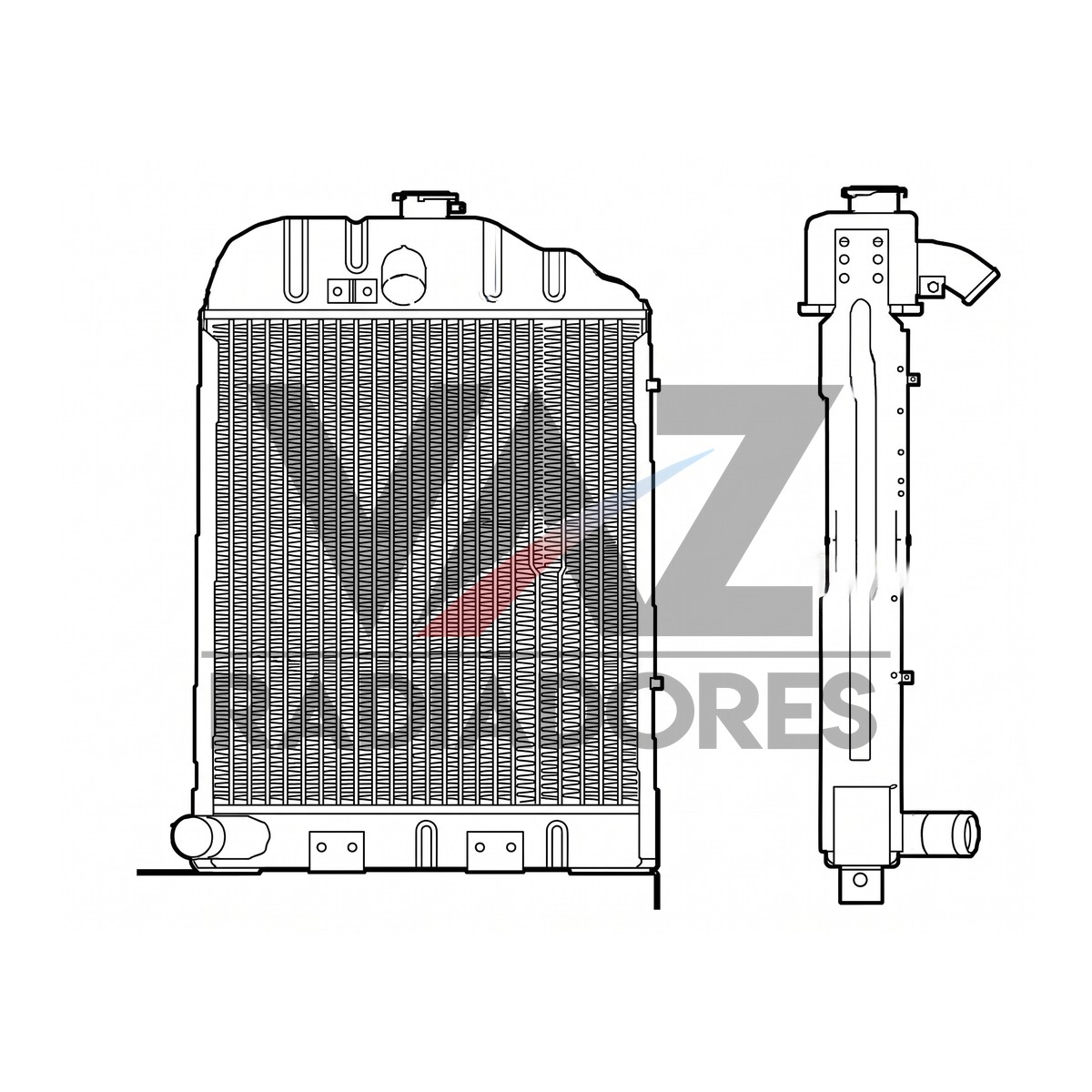 RADIADOR MF 65X 1482063M91 / 1481317 / 1482049