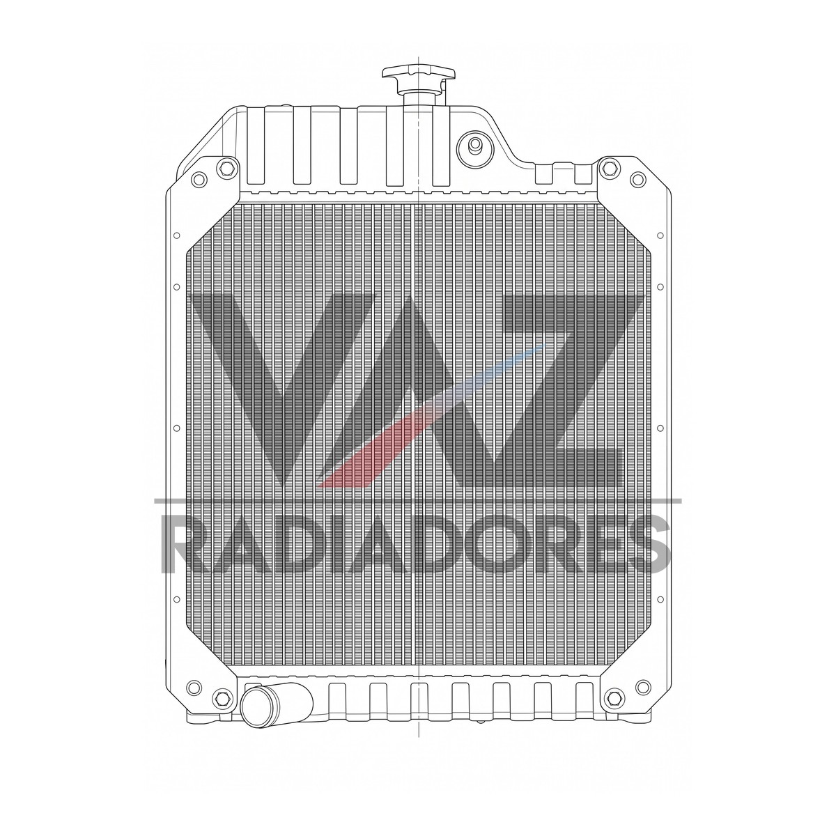 RADIADOR MF 292 / 297 / 299 054733T1 / 6215001M91