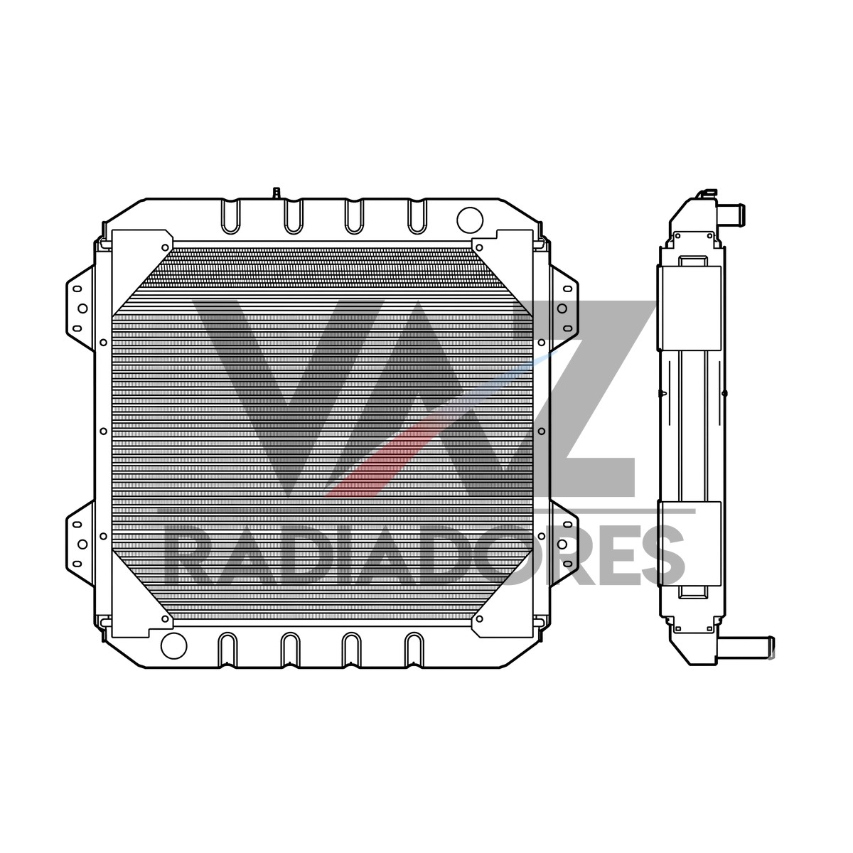 RADIADOR HUBER WARCO MOTOR SCANIA