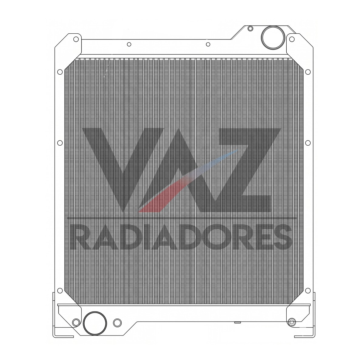 RADIADOR VALTRA BH 180 / 210 // MF 5420 / 6350 / 6360 / 9330 / 9335 83627900 / 3780221M5