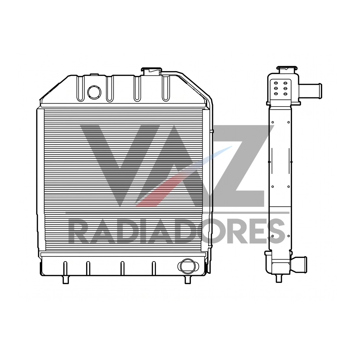 RADIADOR NH 5600 / 5610 / 6600 / 6610 C7NN8005L / E7NN8005AA