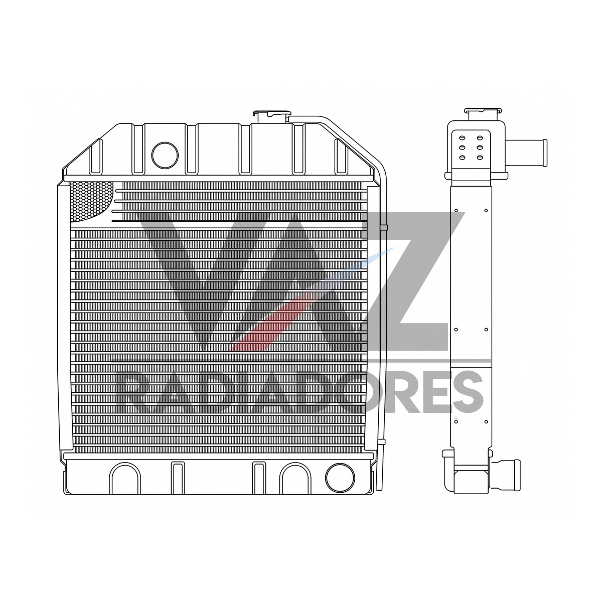 RADIADOR NH 4600 / 4610 / 4810 C7NN8005H / C7NN8005N / 87687383