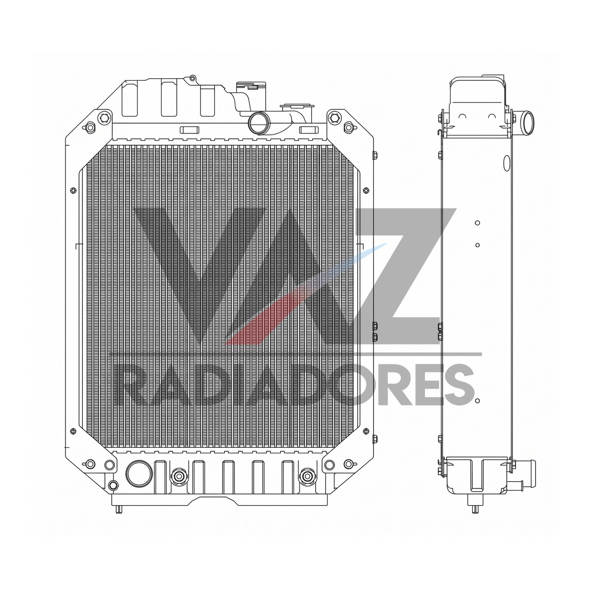 RADIADOR NH 100 / 110 73402685 / 73401042 / 73401665 / 82015095 / 82015097 / 82013166 / 82013164 / 82011374