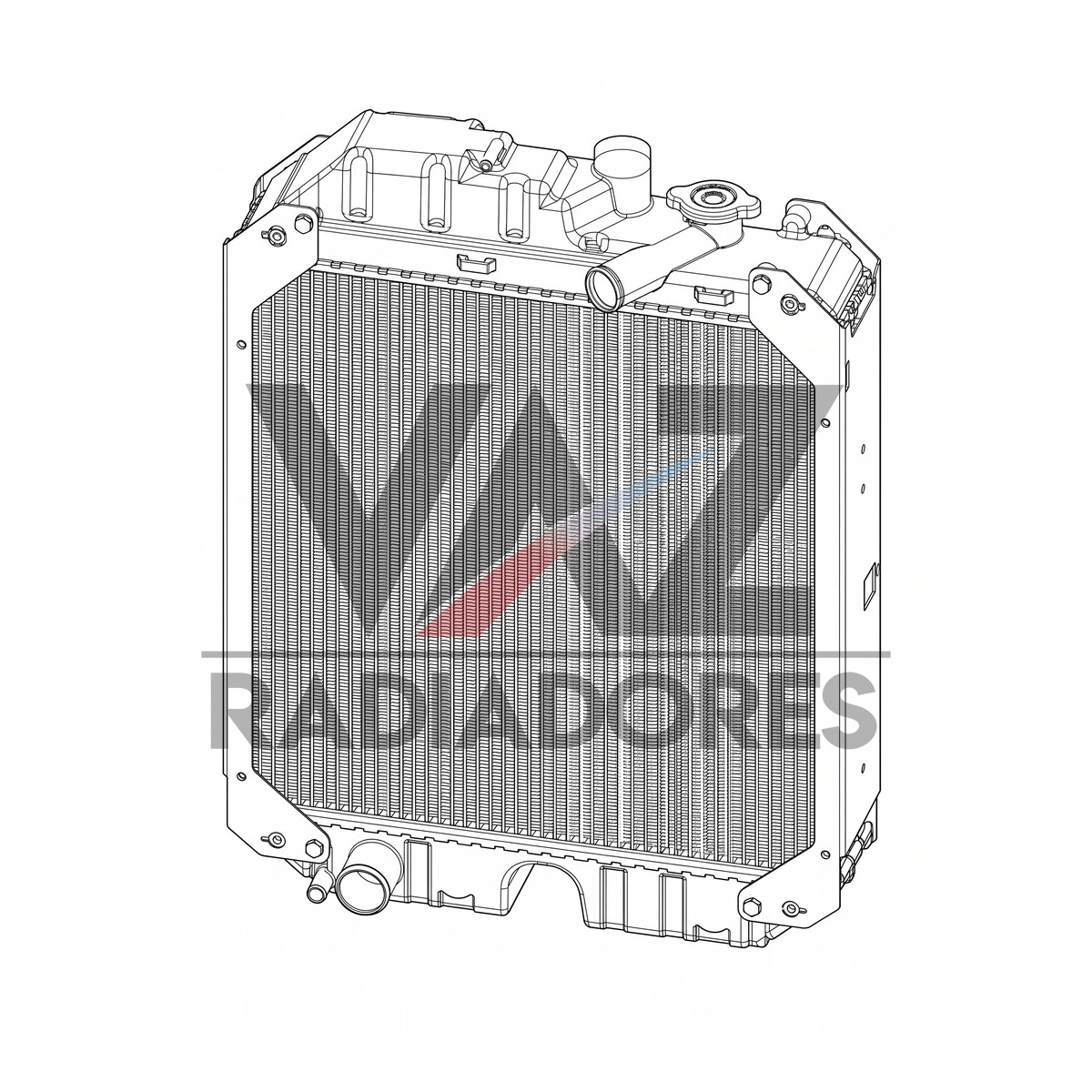 RADIADOR NH TS 6000 / 6030 / 7630 / 8030 84129944 / 87574709