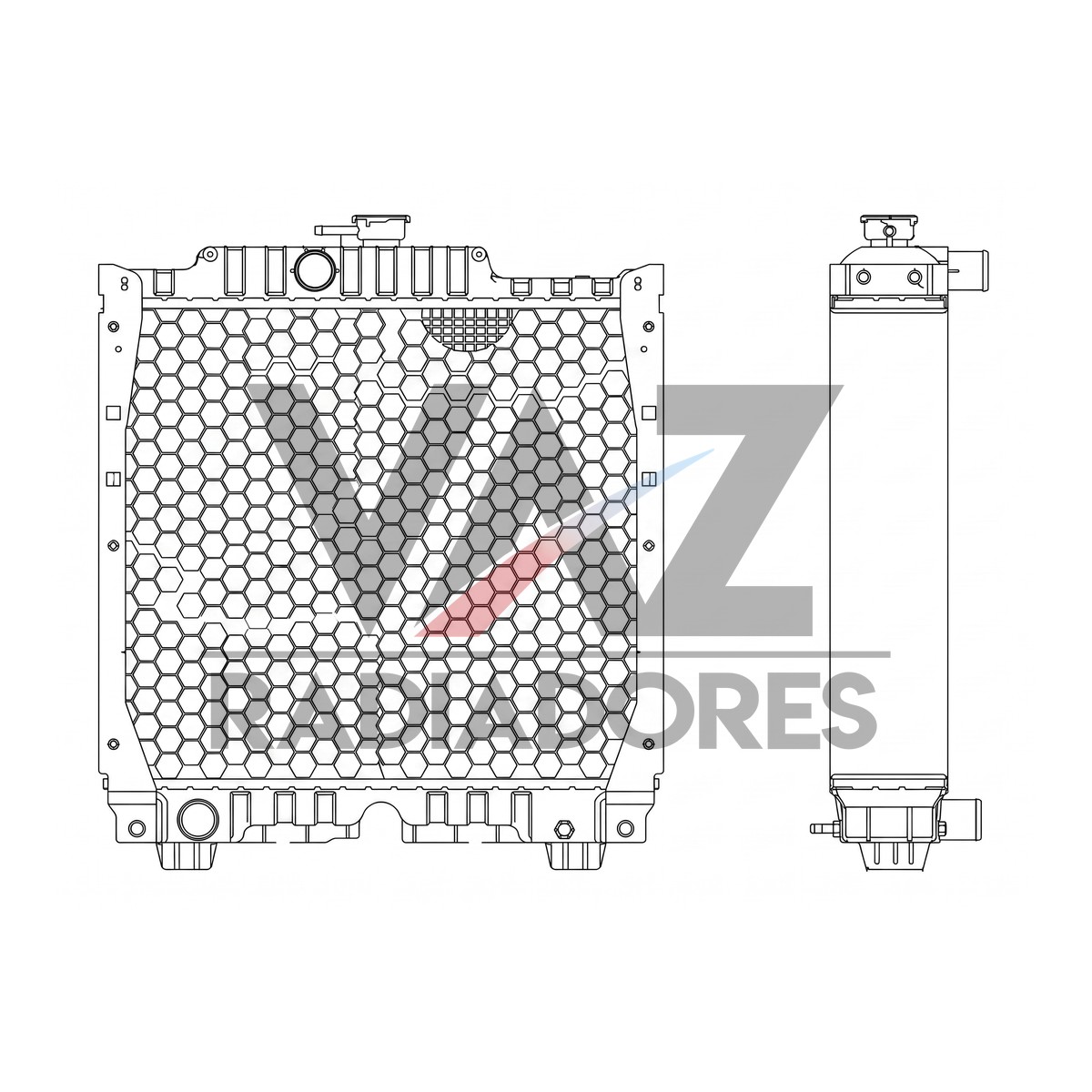 RADIADOR NH TL 70 / 75 / 80 / 100 73400396 / 82992178 / 82992179 / 82992180 / 84161868 / 87394003