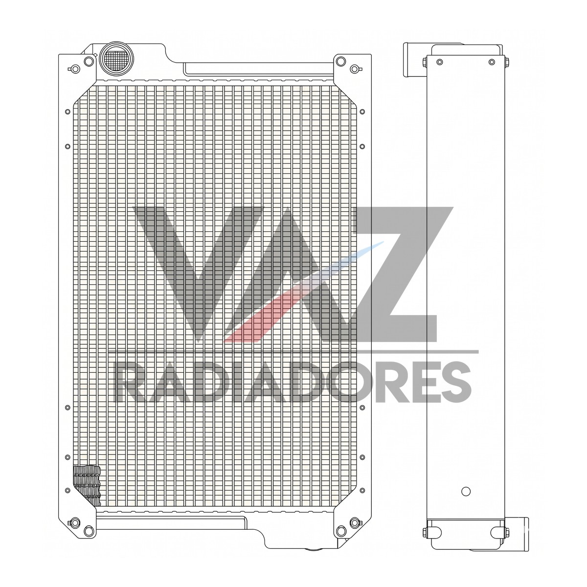 RADIADOR NH Colheitadeira MU7 87410434
