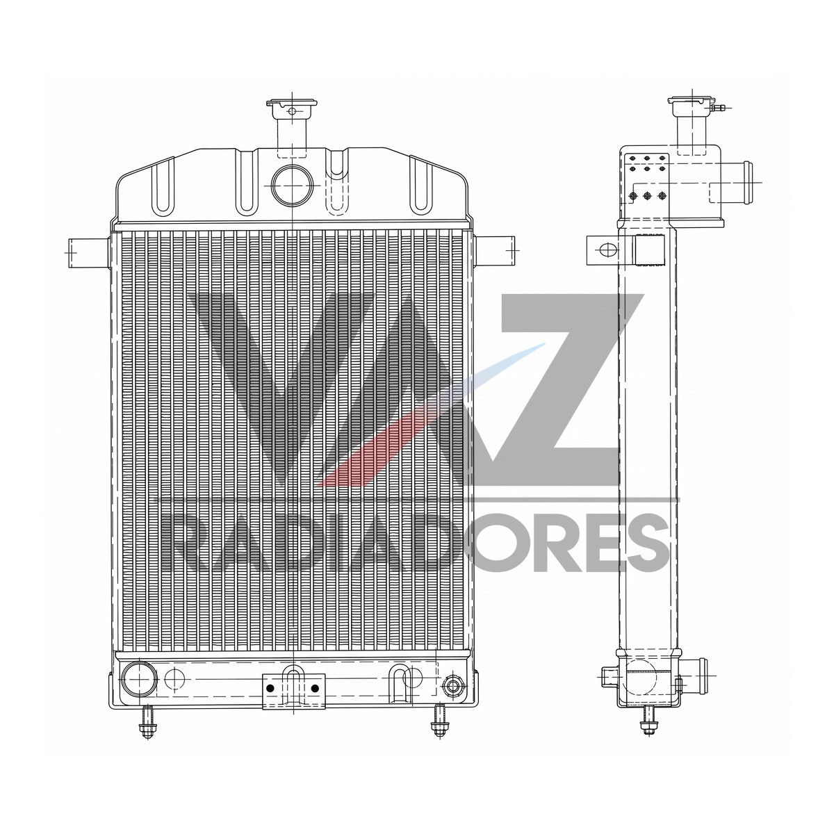 RADIADOR CASE 580E E61925