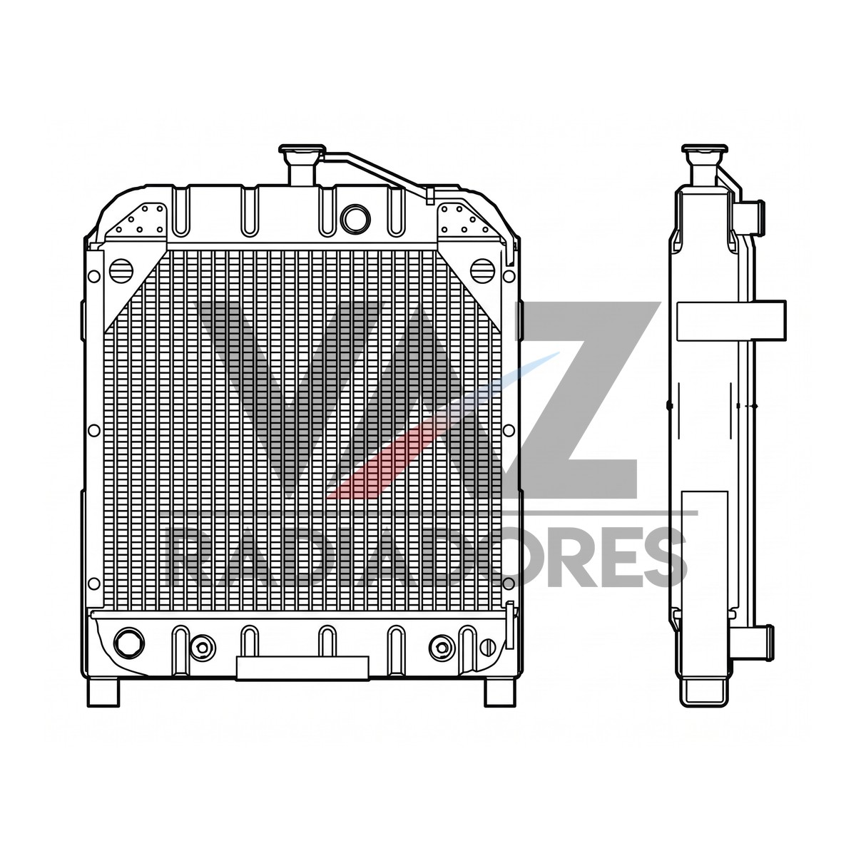 RADIADOR CASE 580H E64147 / E96264 / E95390 / E95708