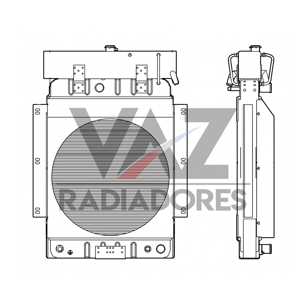 RADIADOR CASE W18D / E / W20D / E E159077 / 146489A1 / 146855A1 / 146856A1