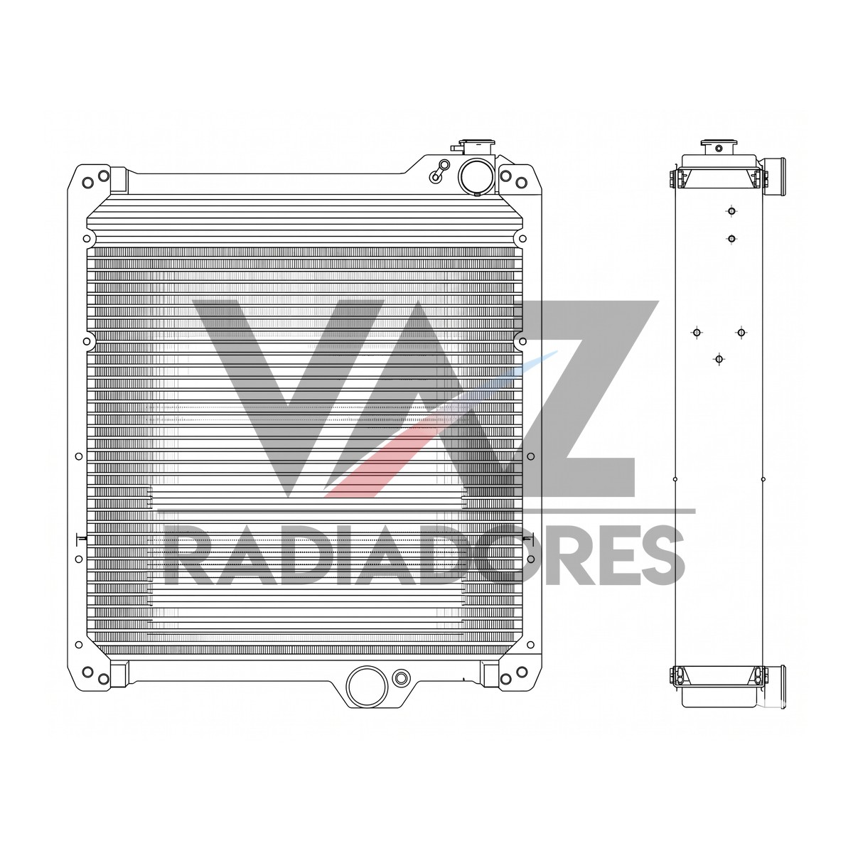 RADIADOR CASE 8920 / 8930 / 8940 131752A2 / 131753A2 / 140501A2 / 229332A1 / 229333A1 / 232545A1