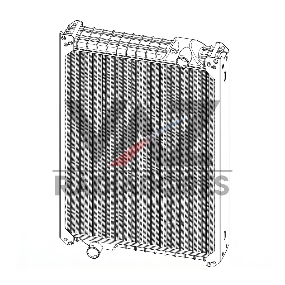 RADIADOR CASE COLHEITADEIRA 2399 / 2566 / 2688 87302088