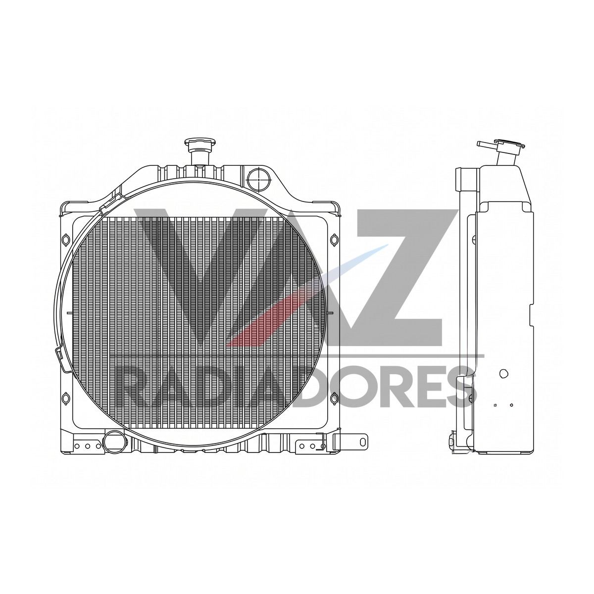 RADIADOR VALTRA BF 65 / 75 33353400 / 33353410 / 87462800 / 89639400