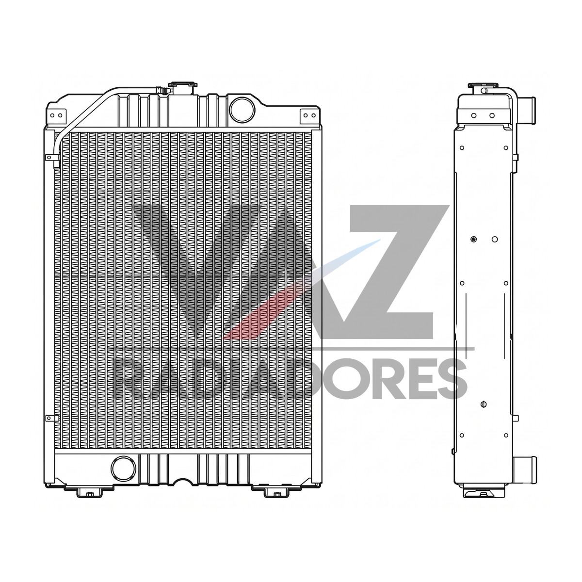 RADIADOR VALTRA BH140 / 140HI / 160 / 160HI / 180 / 180HI 80739210 / 83654800 / 82063100