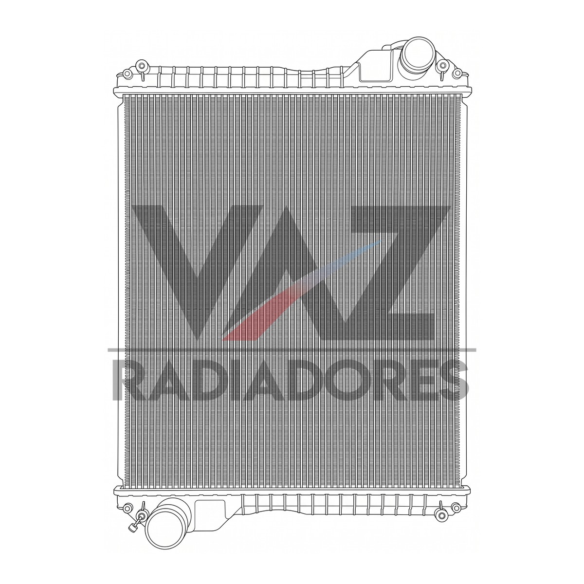 RADIADOR CASE W20E 521D 521G 621D NEW HOLLAND W120 W130 347611A3