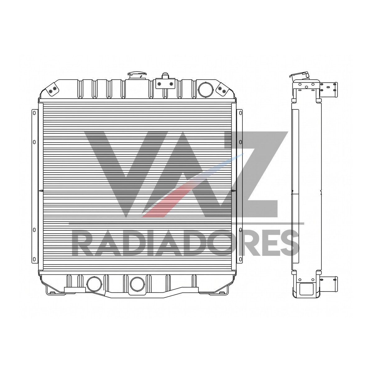 RADIADOR VALTRA 980 TURBO / BM110 / 120 / 125  82639000 / 87462900 / 80014910