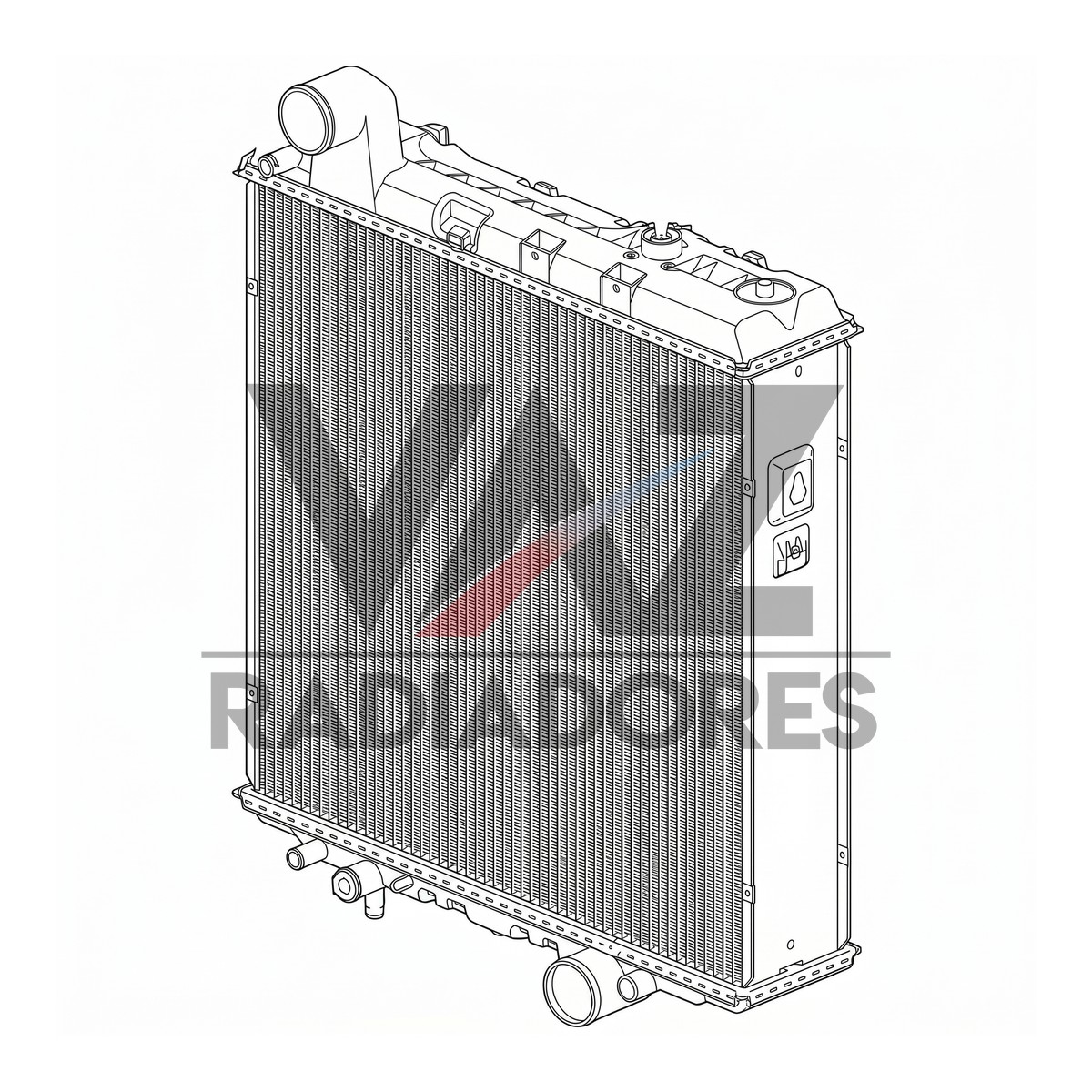 RADIADOR JD 4025 / 4630 / 6068 AL209431 / AL221117 / AL209041 / AL181231 / AL207770