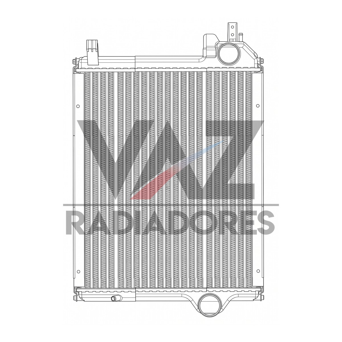 RADIADOR JD 6415 / 6615 AL201726 /AL162692 / AL162691 / AL162690 / AL201724