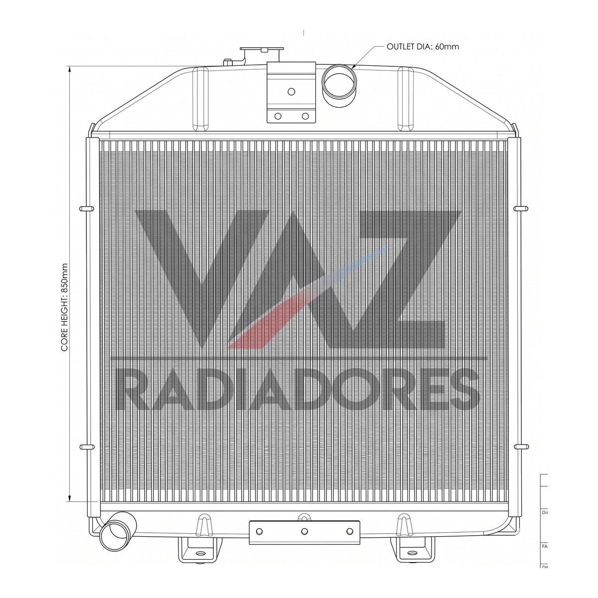 RADIADOR MWM 3/4CIL 922500520037