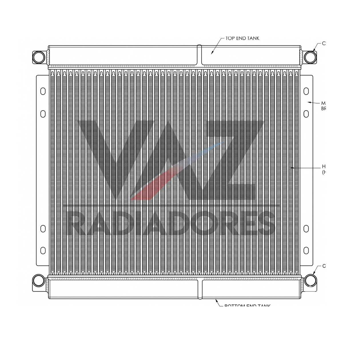 RADIADOR JCB OLEO 3CX 30/925615