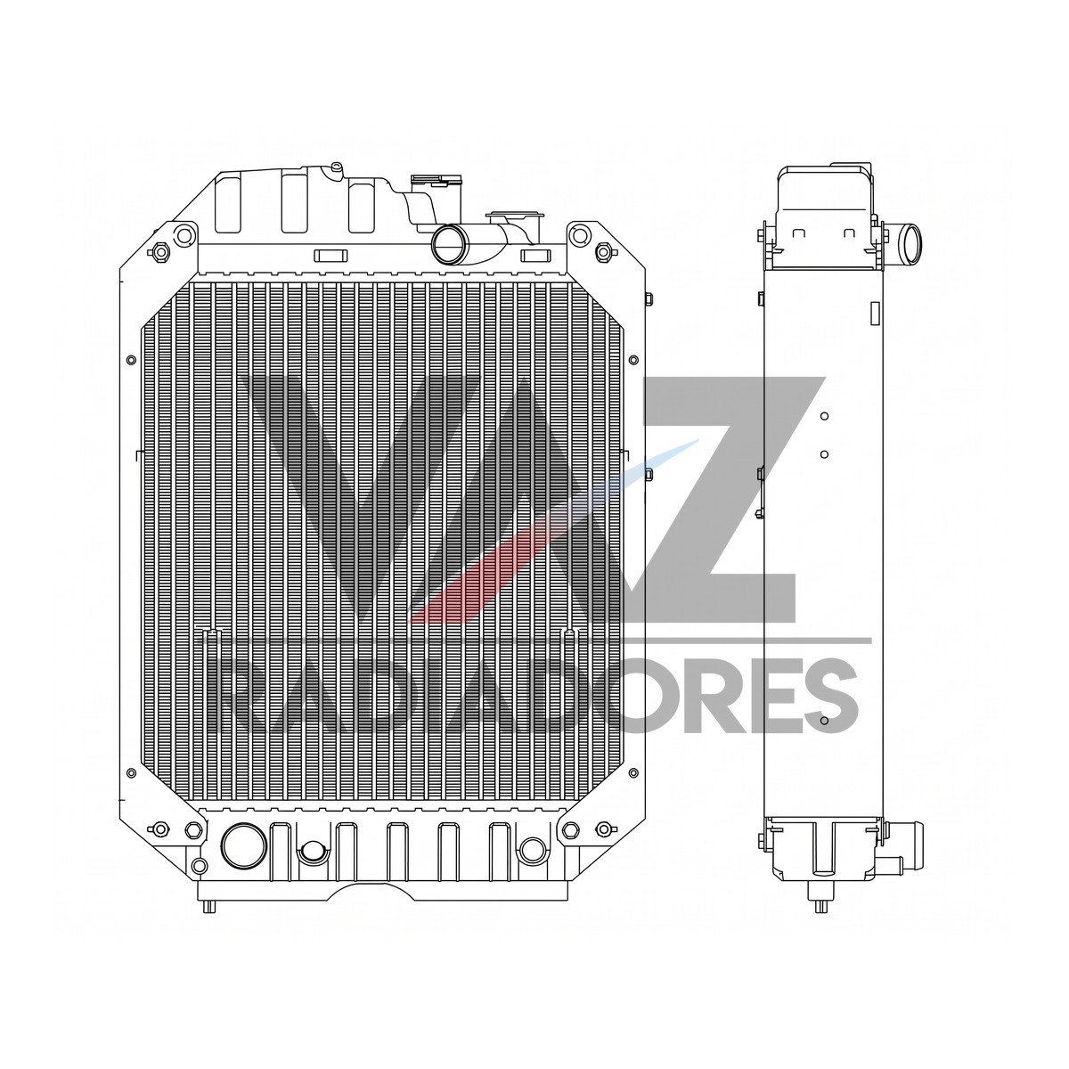 RADIADOR NH 100 / 110 73402685 / 73401042 / 73401665 / 82015095 / 82015097 / 82013166 / 82013164 / 82011374