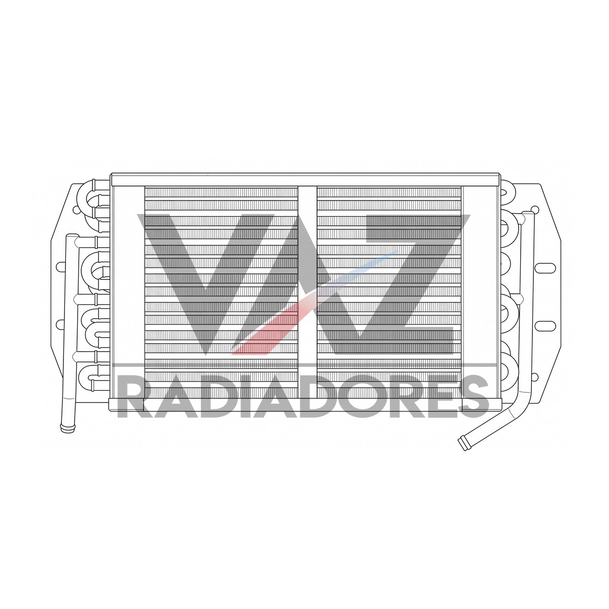RADIADOR NH OLEO 4610 / 4630 / 5030 / 5610 / 5630 E8NN7A095BA
