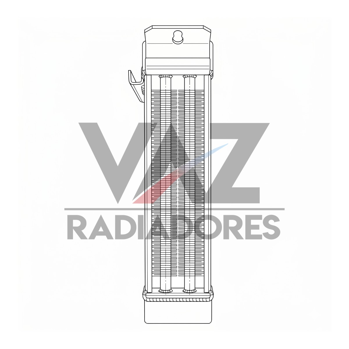 RADIADOR VW OLEO AR APOS *** Fabricado em Aluminio *** 0401170213